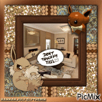 [Eevee - Don't touch my tail!!!] アニメーションGIF
