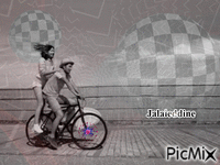 à bicyclette animeret GIF