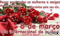 8 de março dia internacional da mulher! - GIF animasi gratis