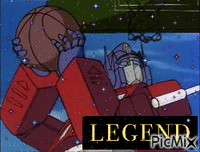 Basketball Legend Optimus Prime GIF animé