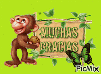 Muchas gracias - Бесплатный анимированный гифка