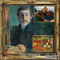 Concours : Paul Gauguin - Artiste peintre - Ingyenes animált GIF