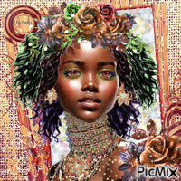 black girl Art-contest - GIF animé gratuit