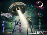 UFO - Animovaný GIF zadarmo