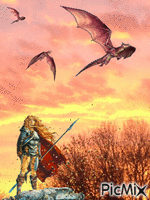 Flight of the Dragons - Безплатен анимиран GIF