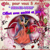 Kdo  d'Amitié § Couple - Romantic . animált GIF