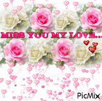 Miss you my love - GIF animado gratis