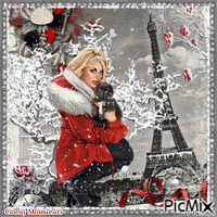 Beautiful Picmix Conny Monsieurs,Winter - Gratis animeret GIF