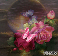 růže анимированный гифка