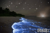 Noche de playa - Gratis geanimeerde GIF