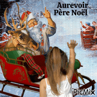 Aurevoir Père Noël. Animated GIF
