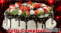 Torta de cumpleaños - GIF animado gratis