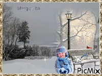 paysage d'hiver - GIF animasi gratis