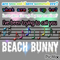 beach bunny - GIF animasi gratis