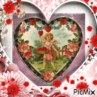 vintage valentine - GIF animé gratuit
