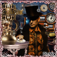 Homme steampunk🌹🌼 animowany gif