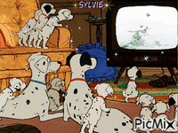 101 dalmatiens ma création a partager sylvie - GIF animé gratuit