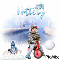 Winter Holiday Lottery Animated GIF