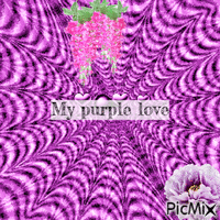 my purple love GIF animé