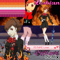 Kotone Lesbian Pride анимиран GIF