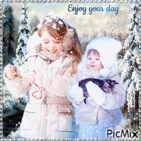 Winter. Enjoy your day animeret GIF