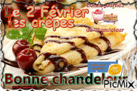 "Bonne chandeleur" § Crêpes. - Бесплатный анимированный гифка