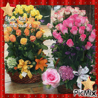 ليلة جميلة من الورود والياسمين،***A beautiful night of roses and jasmine, анимиран GIF