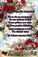 Bonne fête maman - Бесплатный анимированный гифка