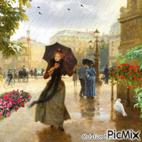 Jour de pluie par BBM анимиран GIF