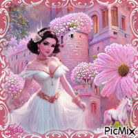 PicMix en rose - Gratis animerad GIF