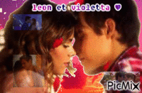 leon et violetta animēts GIF