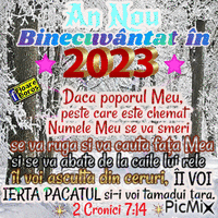 AN NOU BINECUVÂNTAT 2023 geanimeerde GIF