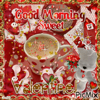 Good Morning Sweet Valentine анимированный гифка