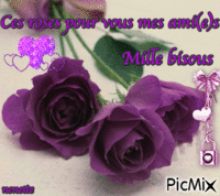 ces roses pour vous mes ami(e)s - Darmowy animowany GIF