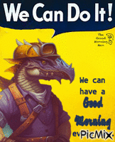 We Can Do It! анимированный гифка