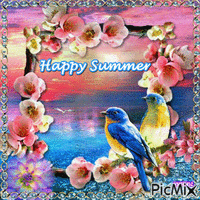 happy summer - GIF animé gratuit