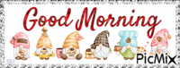 Good Morning Gnome Coffee animovaný GIF