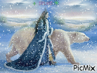 SNOW QUEEN Ma création a partager sylvie - Безплатен анимиран GIF