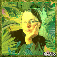 Jungle Self Portrait - Free animated GIF