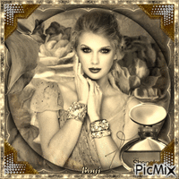 Charm in sepia... Animated GIF