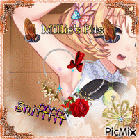 Millie's wonderful armpits - Ingyenes animált GIF