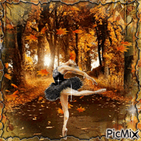 Bailarina de otoño - GIF animé gratuit