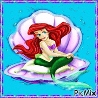 Disney,s Ariel animovaný GIF