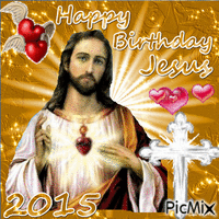 Happy Birthday Jesus - Gratis animeret GIF
