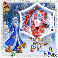 Happy winter Days! アニメーションGIF