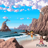 Seaside - GIF animado gratis