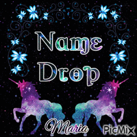 name drop GIF animasi