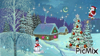 Зима - GIF animé gratuit