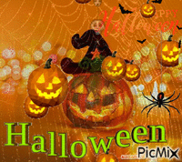 happy Halloween - Animovaný GIF zadarmo