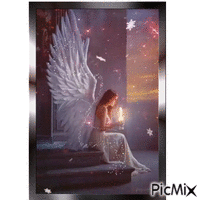 portrait of an angel κινούμενο GIF